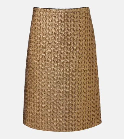 Dorothee Schumacher Golden Hour Midi Skirt In Brown
