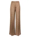 Dorothee Schumacher Graphic Dreams Patterned Trousers In Brown
