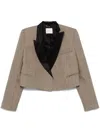 Dorothee Schumacher Graphic Elegance Blazer In Brown