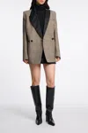 Dorothee Schumacher Graphic Elegance Jacket In Mixed Glencheck In Multi
