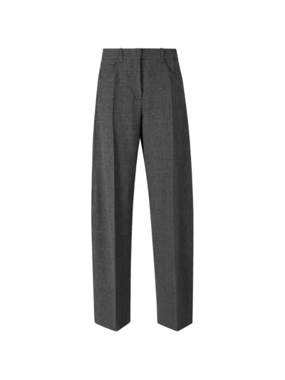 Dorothee Schumacher Graphic Twist Trousers In Gray