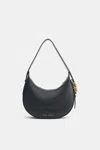 DOROTHEE SCHUMACHER HALF MOON BAG IN SOFT CALF LEATHER WITH D-RING HARDWARE