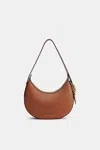 DOROTHEE SCHUMACHER HALF MOON BAG IN SOFT CALF LEATHER WITH D-RING HARDWARE
