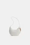 Dorothee Schumacher Half Moon Mini Bag In Soft Calf Leather With D-ring Hardware In White