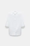 Dorothee Schumacher Half-sleeve Blouse In Cotton Poplin