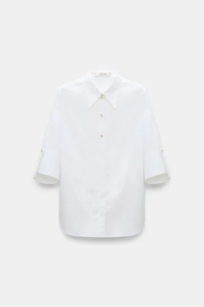 Dorothee Schumacher Half-sleeve Blouse In Cotton Poplin