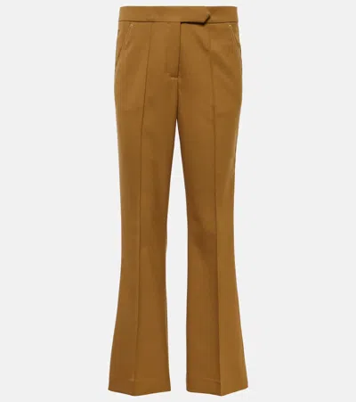 Dorothee Schumacher High-rise Wide-leg Pants In Green