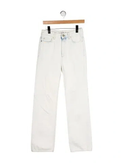 Pre-owned Dorothee Schumacher High-rise Straight Leg Jeans In Green