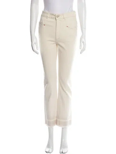Pre-owned Dorothee Schumacher High-rise Straight Leg Jeans In Neutral