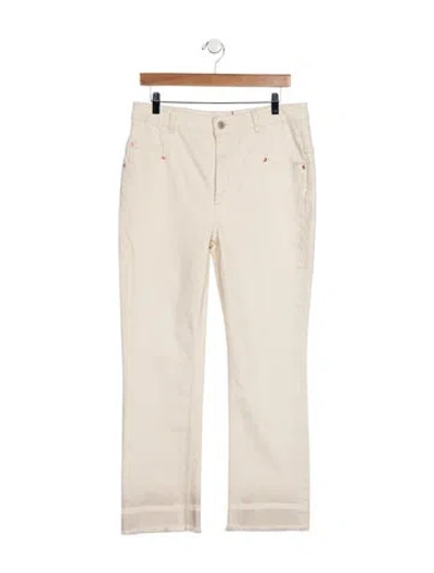 Pre-owned Dorothee Schumacher High-rise Straight Leg Jeans In Neutral