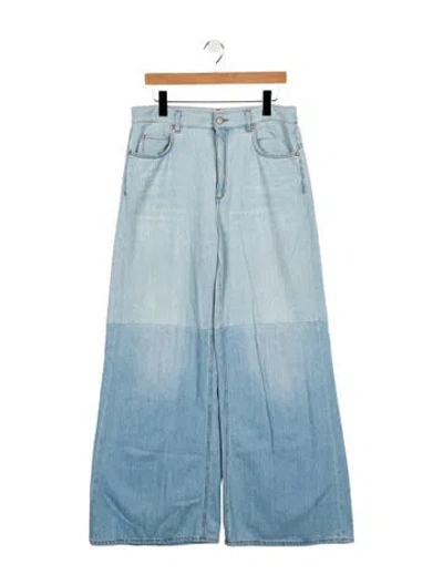 Pre-owned Dorothee Schumacher High-rise Wide Leg Jeans In Blue