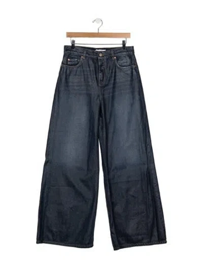 Pre-owned Dorothee Schumacher High-rise Wide Leg Jeans In Blue