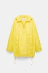 Dorothee Schumacher Hooded Nylon Anorak-style Jacket In Yellow