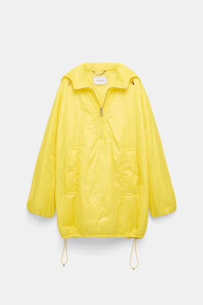 Dorothee Schumacher Hooded Nylon Anorak-style Jacket In Yellow