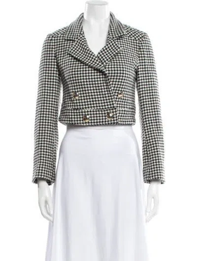 Pre-owned Dorothee Schumacher Houndstooth Print Blazer In Multi