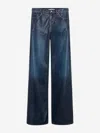 Dorothee Schumacher Wide Leg Jeans With Under Glass Effect In Indigo Blue