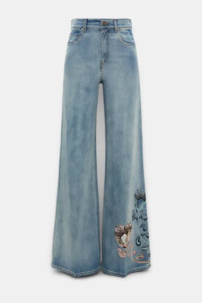 Dorothee Schumacher Jeans With Floral Embroidery