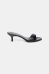 Dorothee Schumacher Kitten Heel Slides With Padded Strap In Black