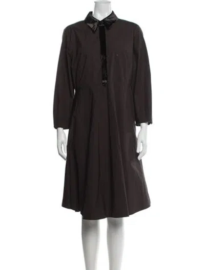 Pre-owned Dorothee Schumacher Knee-length Dress In Brown