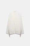 Dorothee Schumacher Knit Cardigan With Faux Suede Ties In White