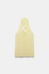 Dorothee Schumacher Knit Halter Top With Silk Tie In Yellow