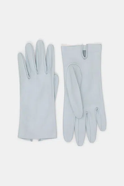 Dorothee Schumacher Lambskin Gloves In Blue