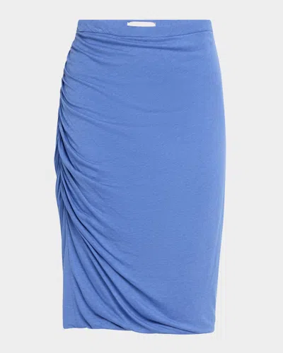 Dorothee Schumacher Layer Love Jersey Pencil Skirt In Milky Cornflower