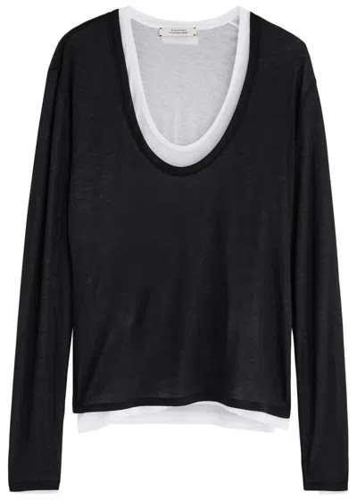 Dorothee Schumacher Layer Love Jersey Top In Black
