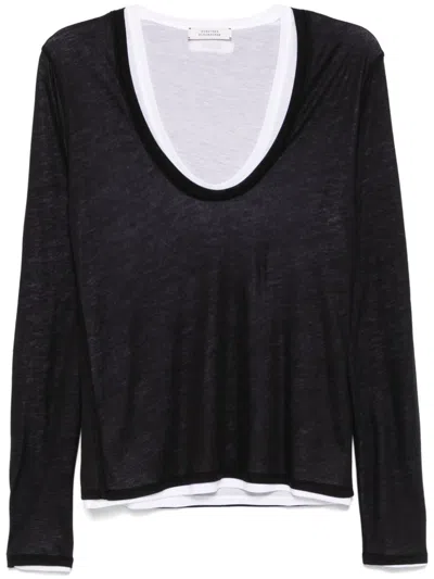 Dorothee Schumacher Layer Love Top In Black