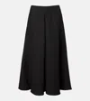 Dorothee Schumacher Layered Coolness High-rise Midi Skirt In Gray
