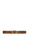 Dorothee Schumacher Suede Sensation Belt In Brown
