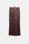 Dorothee Schumacher Rock Aus Lammleder In Rot