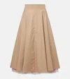 Dorothee Schumacher Light Touch Cotton And Tulle Midi Skirt