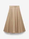 Dorothee Schumacher Lightweight Cotton Skirt With Tulle Underskirt