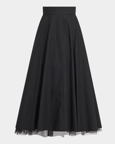 Dorothee Schumacher Light Touch Ruffle-hem Cotton Midi Skirt