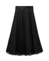 Dorothee Schumacher Lightweight Cotton Skirt With Tulle Underskirt