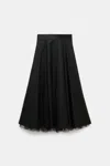 Dorothee Schumacher Lightweight Cotton Skirt With Tulle Underskirt