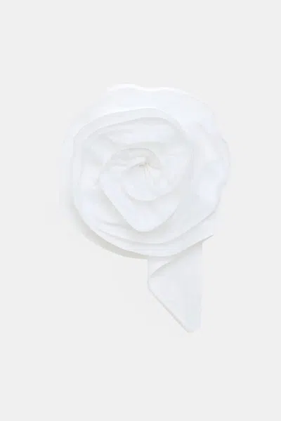 Dorothee Schumacher Limited Edition Xl Rose Brooch In Gray