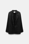 Dorothee Schumacher Linen-blend Blazer In Black