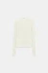 Dorothee Schumacher Linen Blend Ribbed Cardigan In White