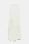 DOROTHEE SCHUMACHER LINEN MIDI DRESS WITH DECORATIVE EMBROIDERY