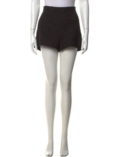 Pre-owned Dorothee Schumacher Linen Mini Shorts In Grey