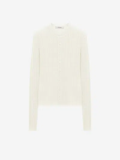Dorothee Schumacher Linen Ribbed Cardigan