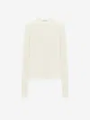 Dorothee Schumacher Linen Ribbed Cardigan In White