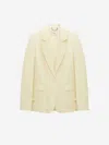 Dorothee Schumacher Technical Linen Blazer In Beige
