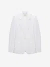 Shop Dorothee Schumacher Linen Technical Blazer In White