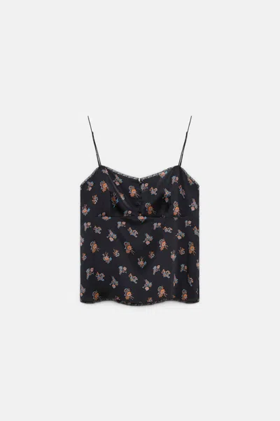 Dorothee Schumacher Lingerie-style Camisole In Printed Silk Satin In Multi
