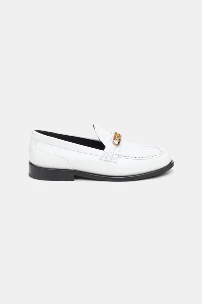 Dorothee Schumacher Loafers With Fanned D-ring Sash In White