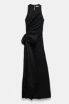 Dorothee Schumacher Long Dress With Maxi Bow In Black