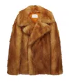 Dorothee Schumacher Oversized Faux Fur Jacket In Brown